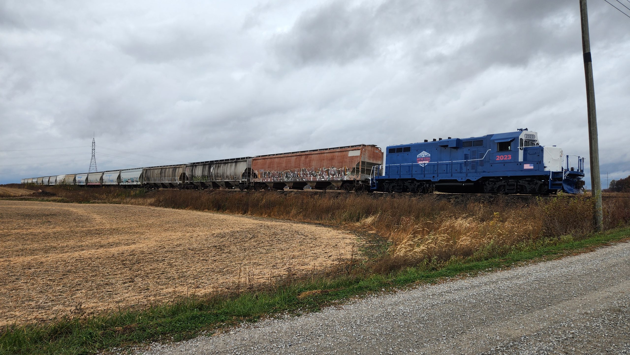 a train on the tracks